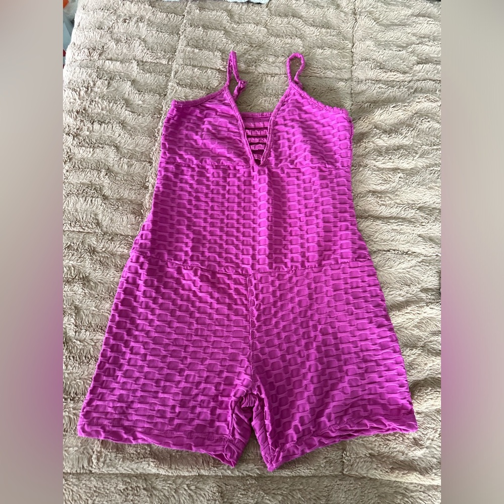 magenta romper stretchy